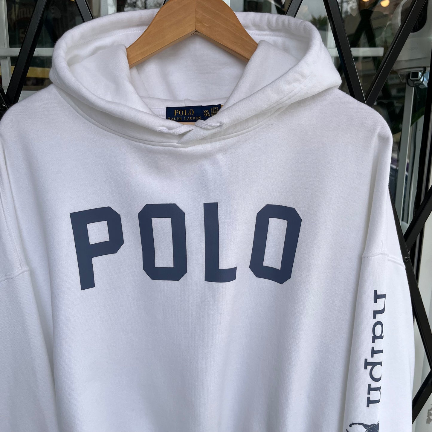Polo Ralph Lauren Oversized Cropped Hoodie - Size Womens XXL