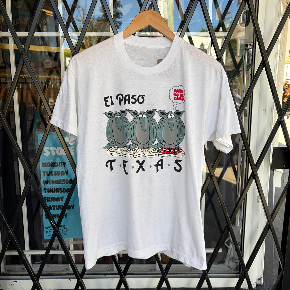 1989 Texas Armadillo Souvenir Tee - Size M