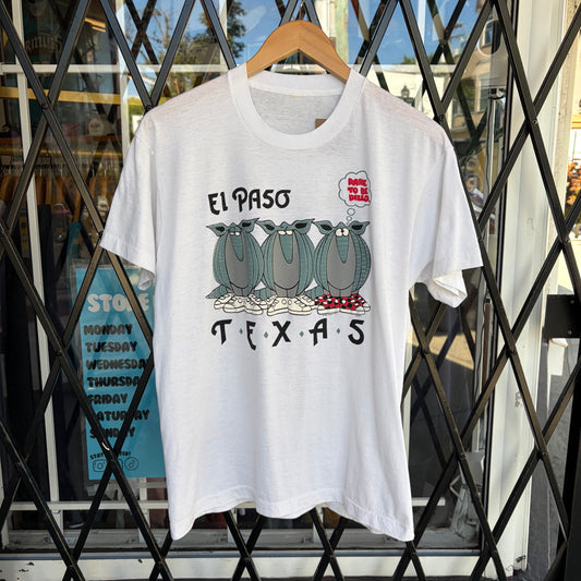 1989 Texas Armadillo Souvenir Tee - Size M