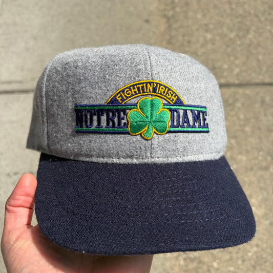 Vintage Notre Dame University Wool SnapBack