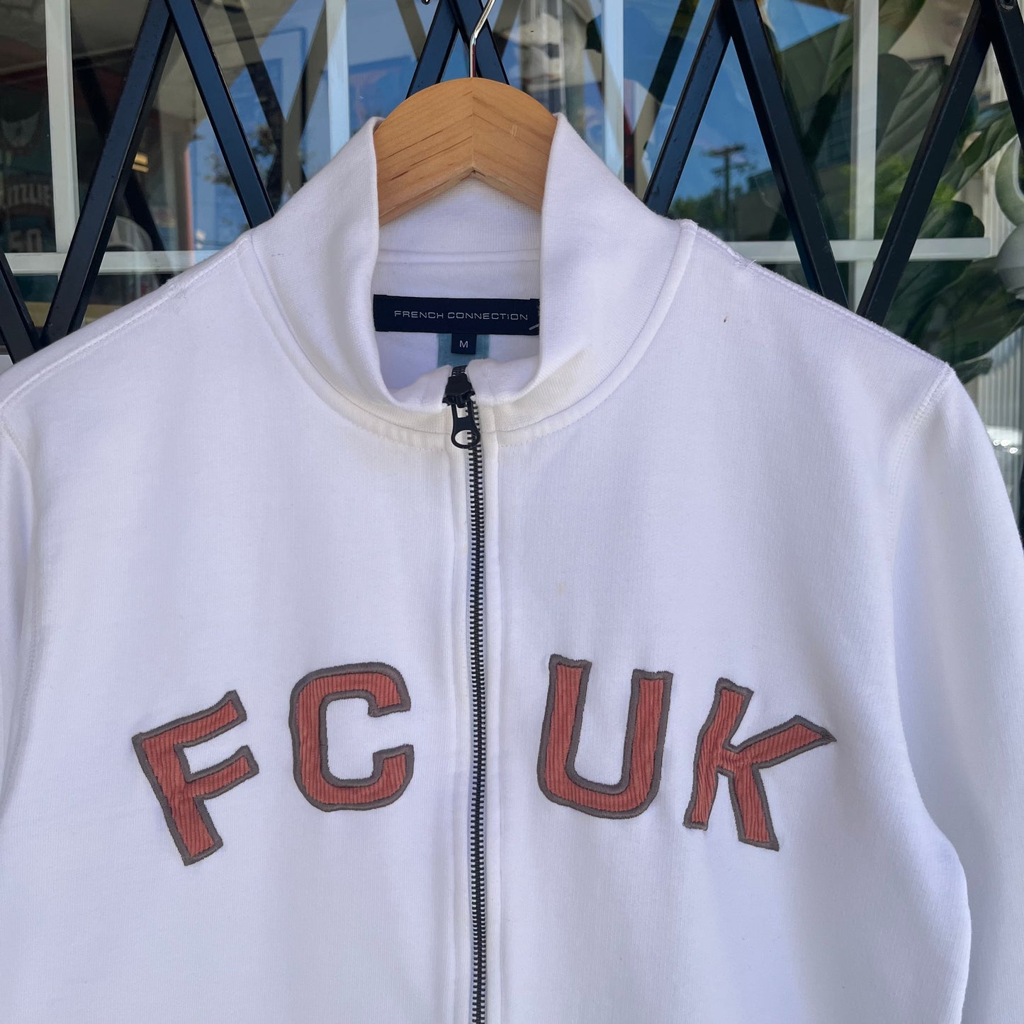 Y2K French Connection UK Zip Up Sweater - Size M