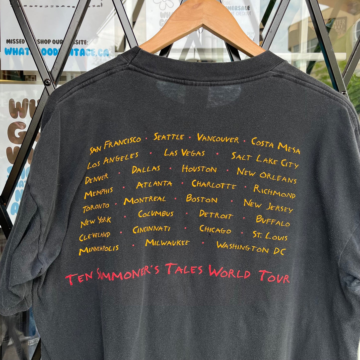 1993 Sting Ten Summoner’s Tales World Tour Tee - Size XL