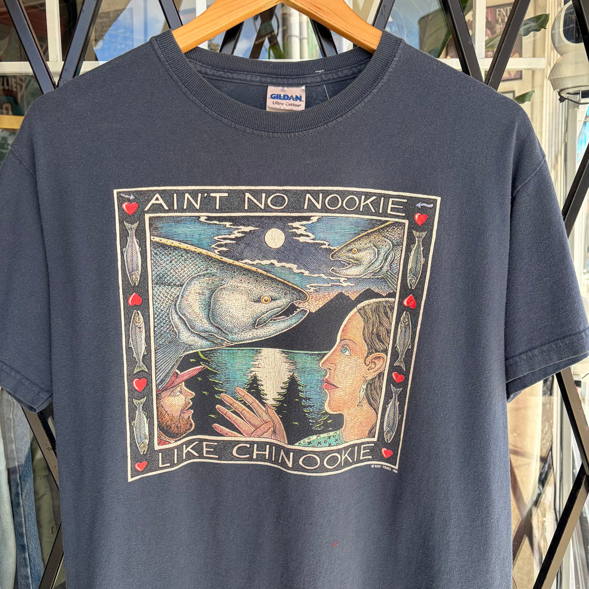 Vintage Ray Troll Parody Chinook Tee - Size M