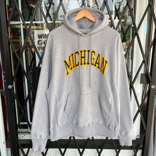 Vintage Michigan Wolverines Heavy Weight Hoodie - Size XL