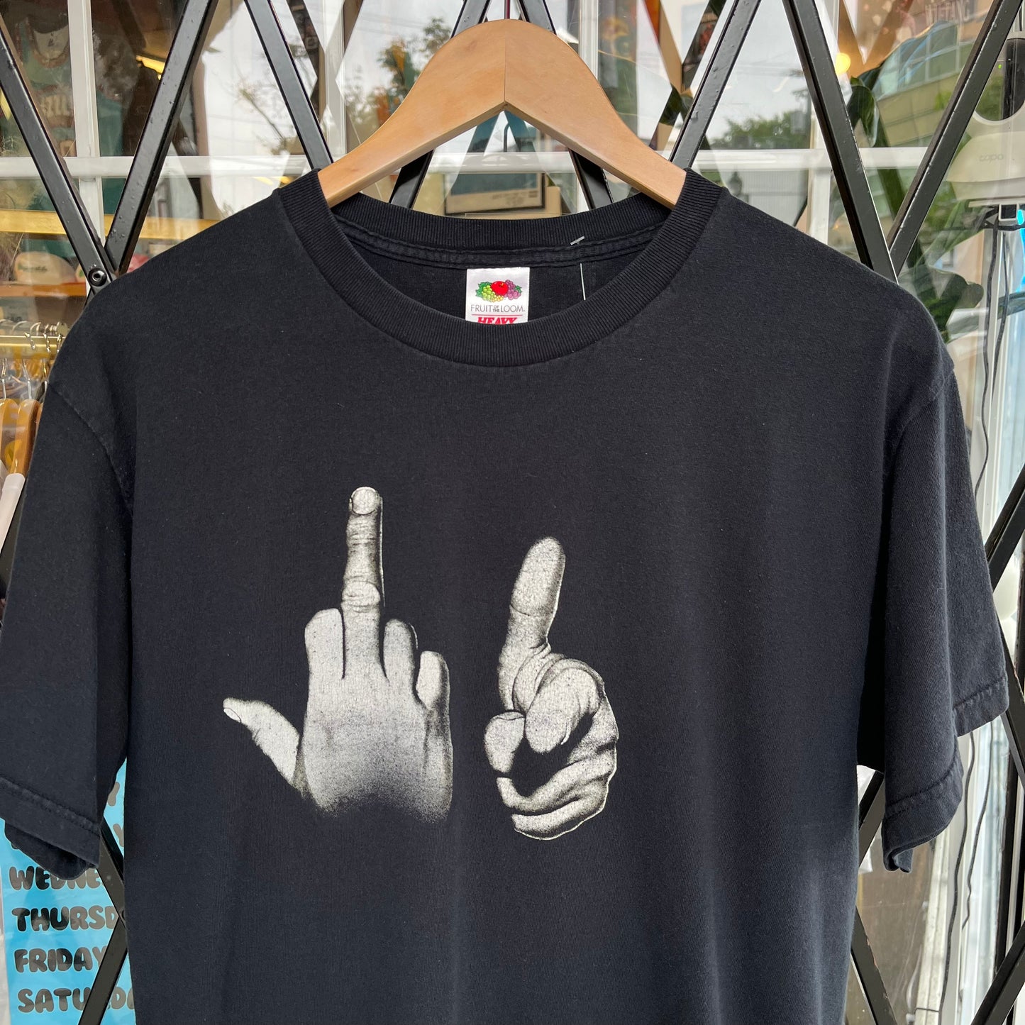 Vintage Fuck You Hands Tee - Size L