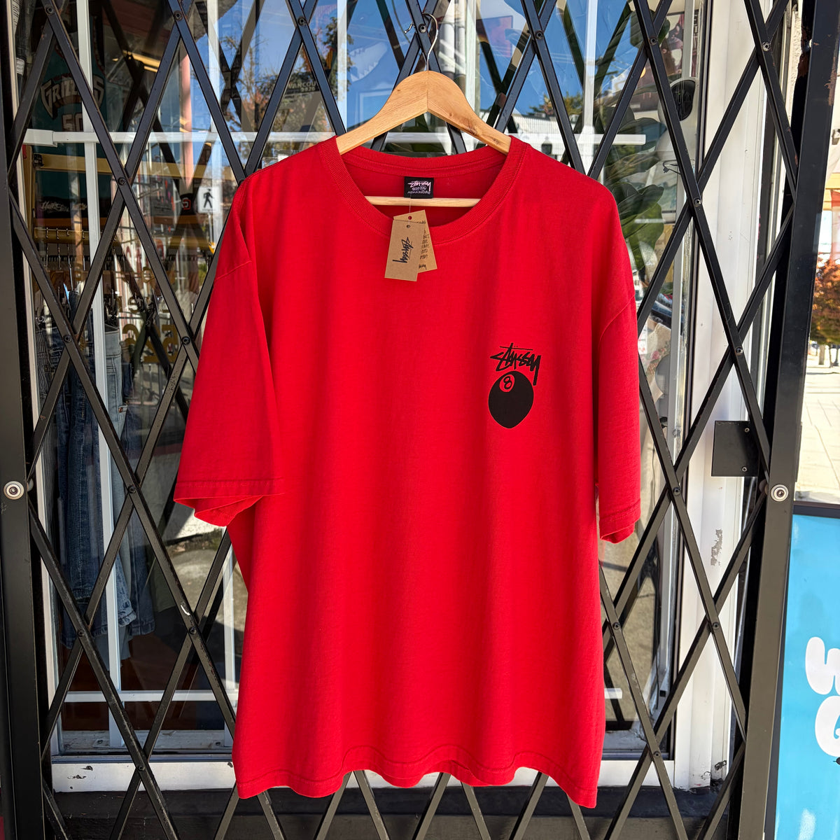 Stussy 8 Ball Tee Red - Size XXL