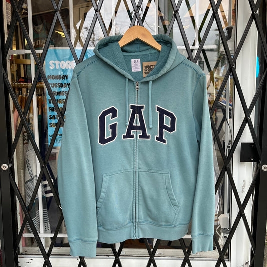 Gap Spell Out Zip Up Hoodie - Size M