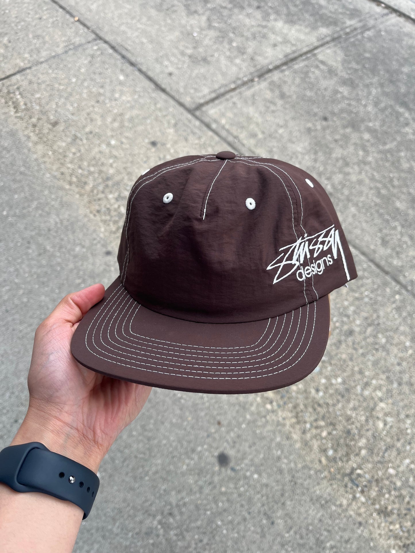 Stussy Designs Nylon Cap Brown