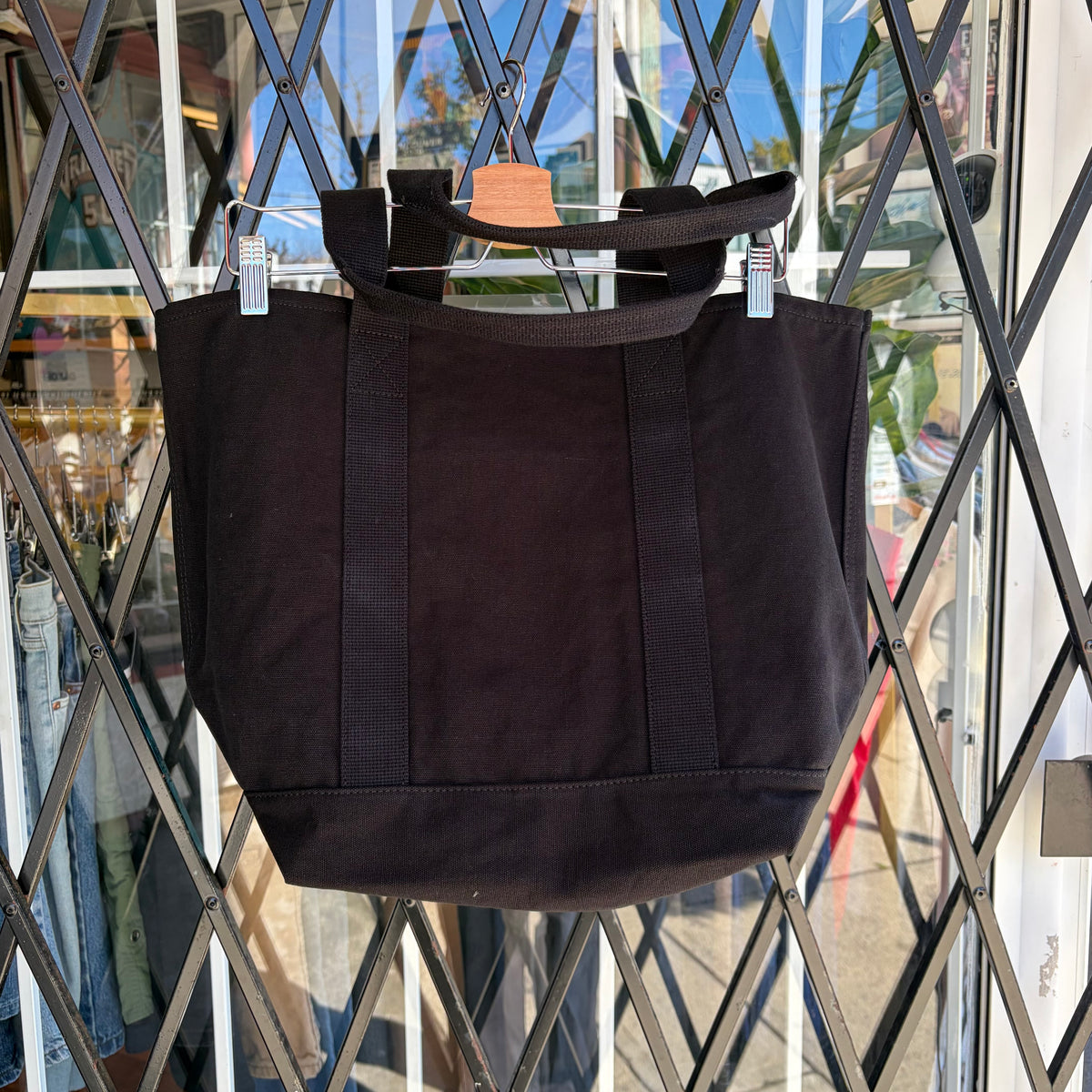 Stussy Canvas Market Tote Bag Black