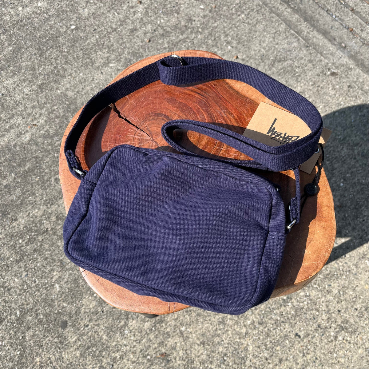 Stussy Canvas Side Pouch Navy