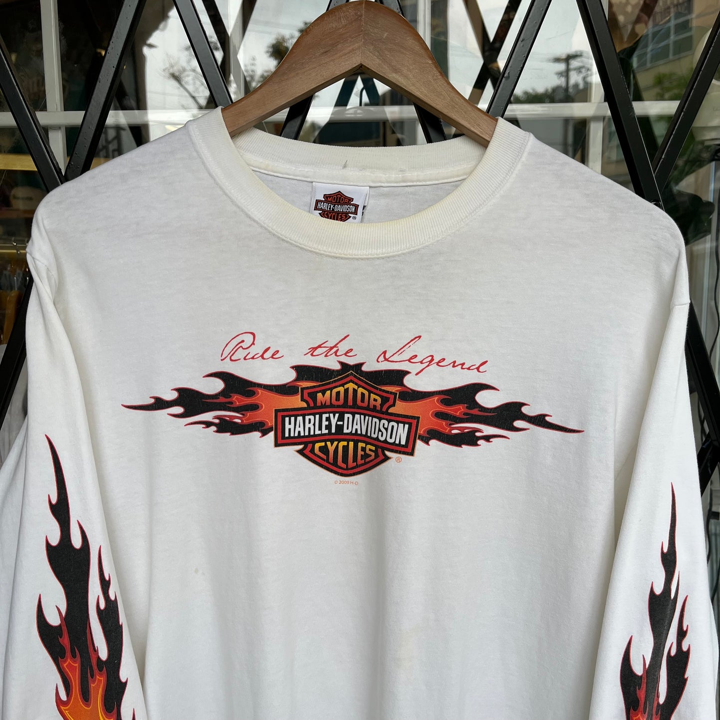 Harley Davidson Lethbridge Flames Long Sleeve - Size M