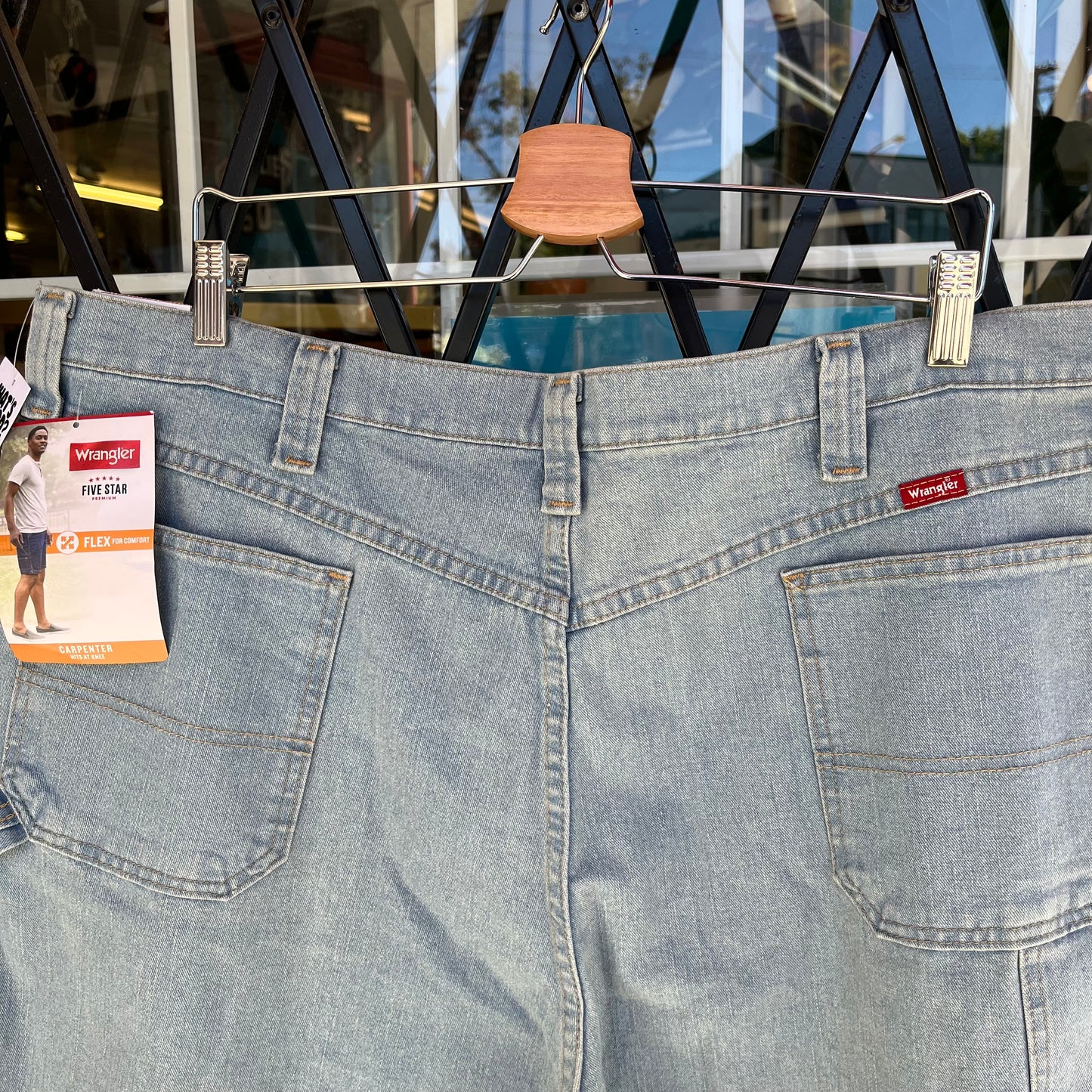 Deadstock Wrangler Carpenter Denim Shorts - Size 42W