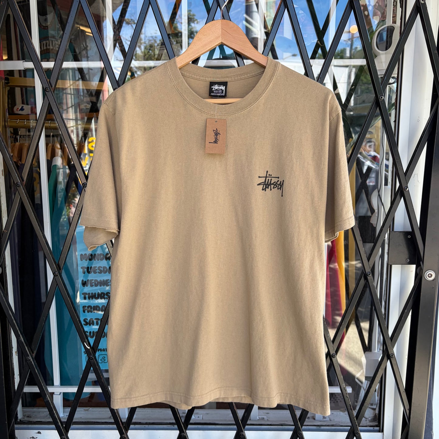 Stussy Big Dog Tee Khaki - Size M