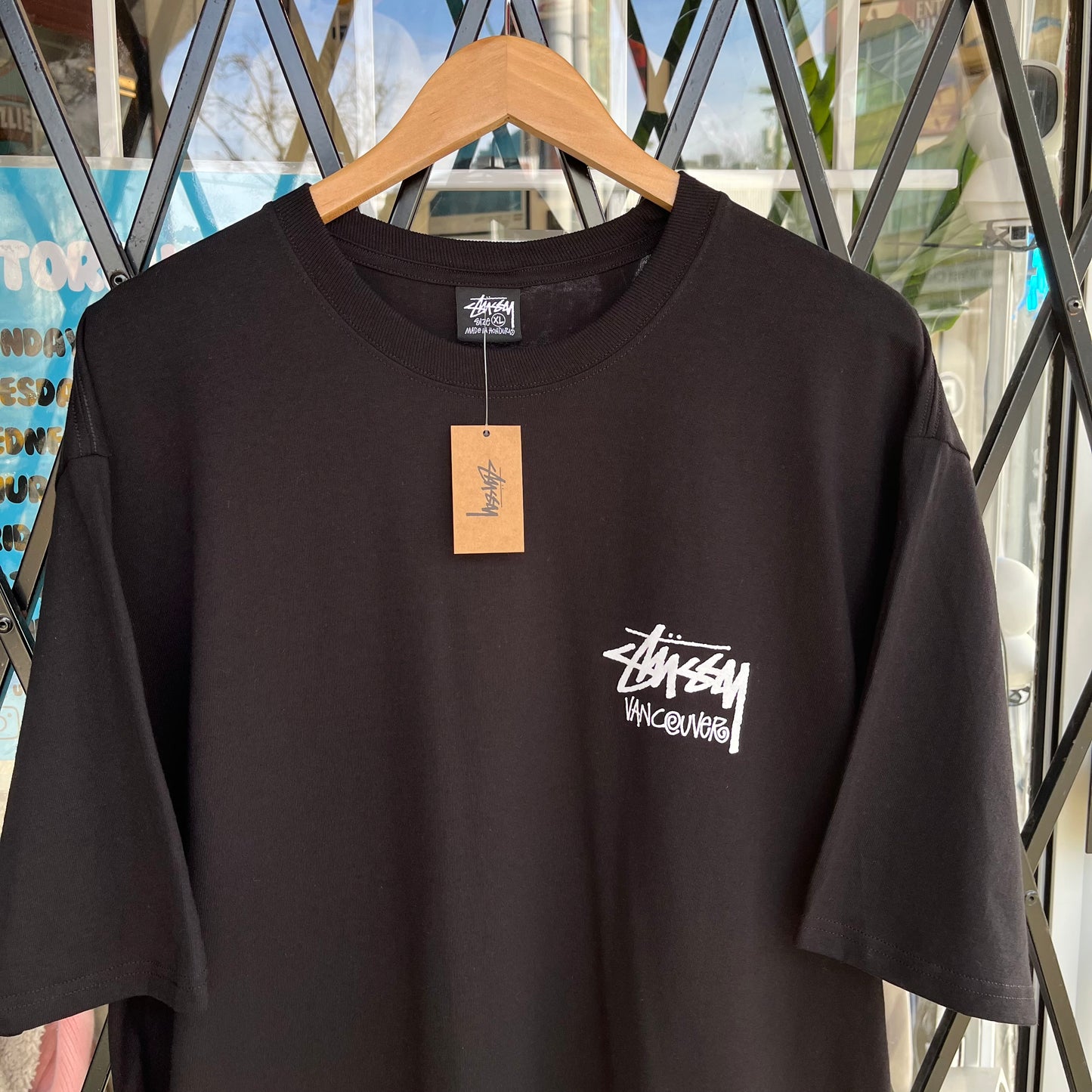 Stussy Vancouver Black Tee - Size XL