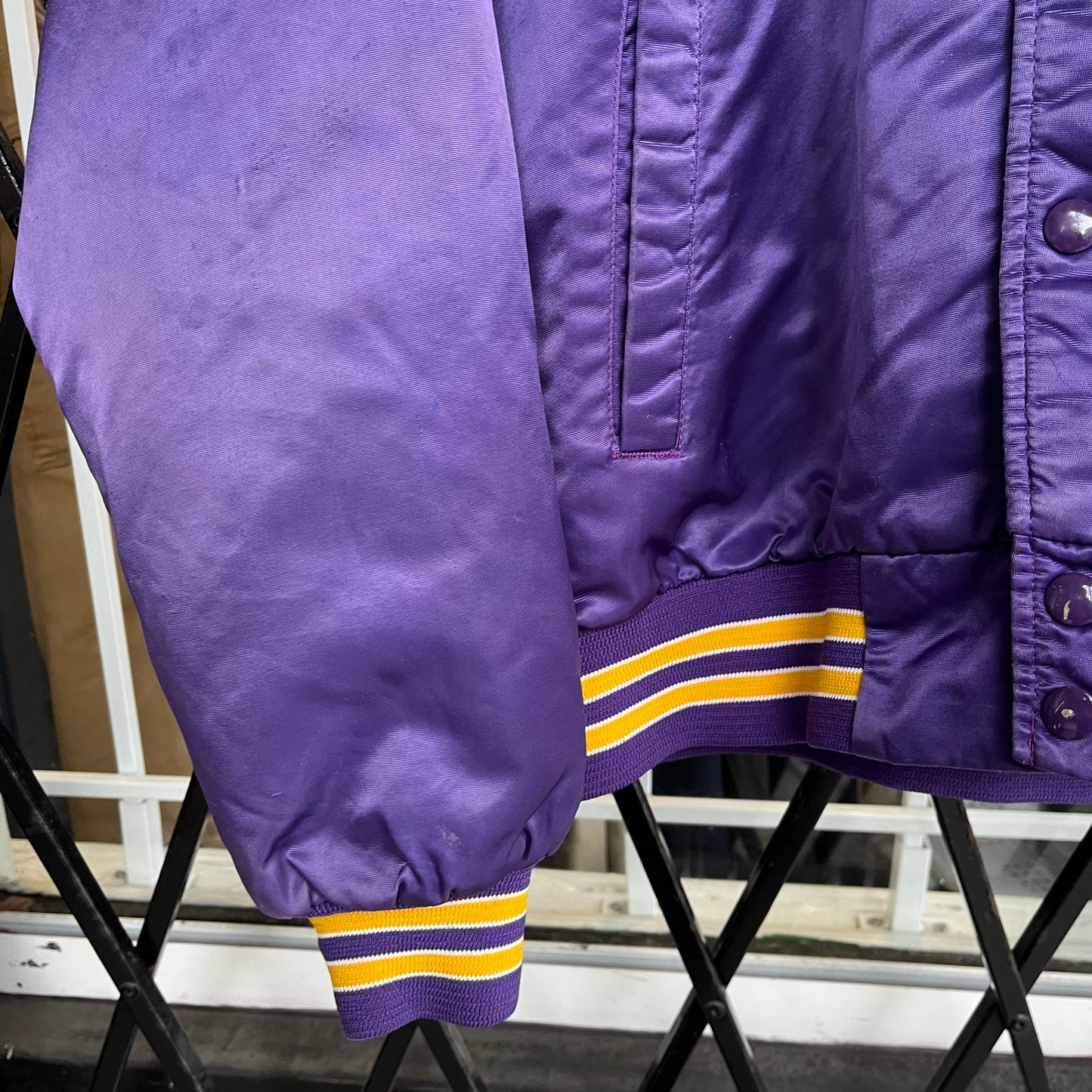 Vintage Chalk Line Minnesota Vikings Satin Jacket - Size L
