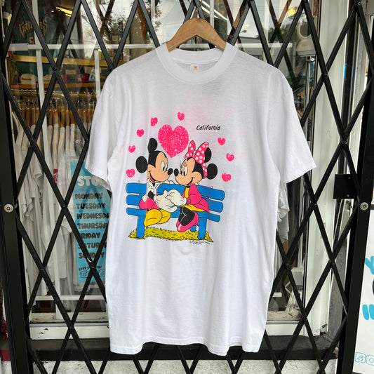 Vintage Disney Mickey and Minnie Tee - Fits Size L Tall