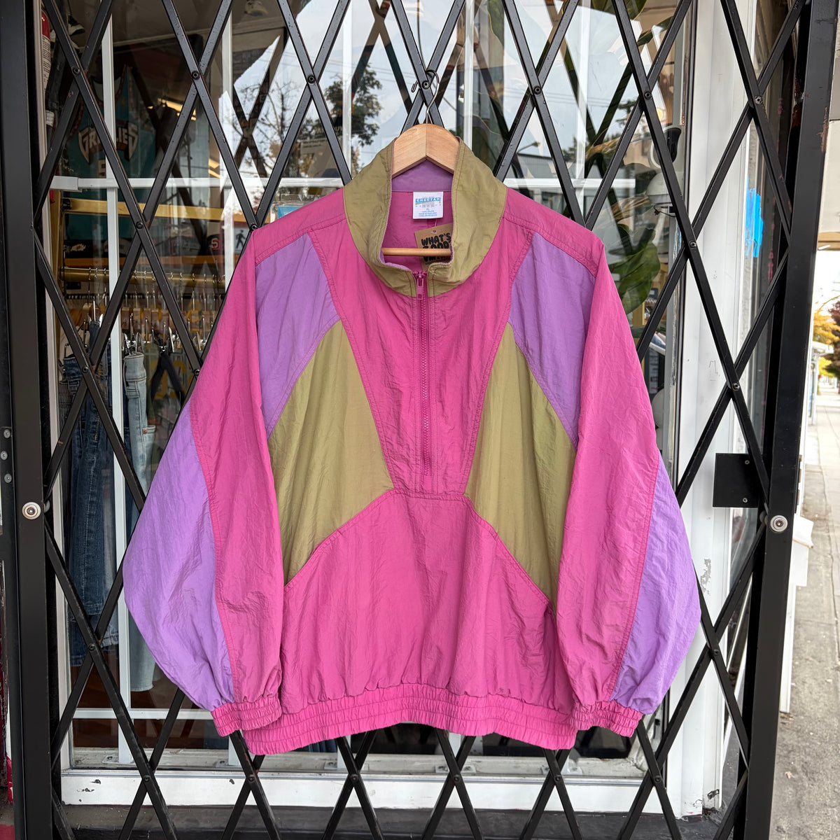 Vintage Half Zip Windbreaker - Size XL