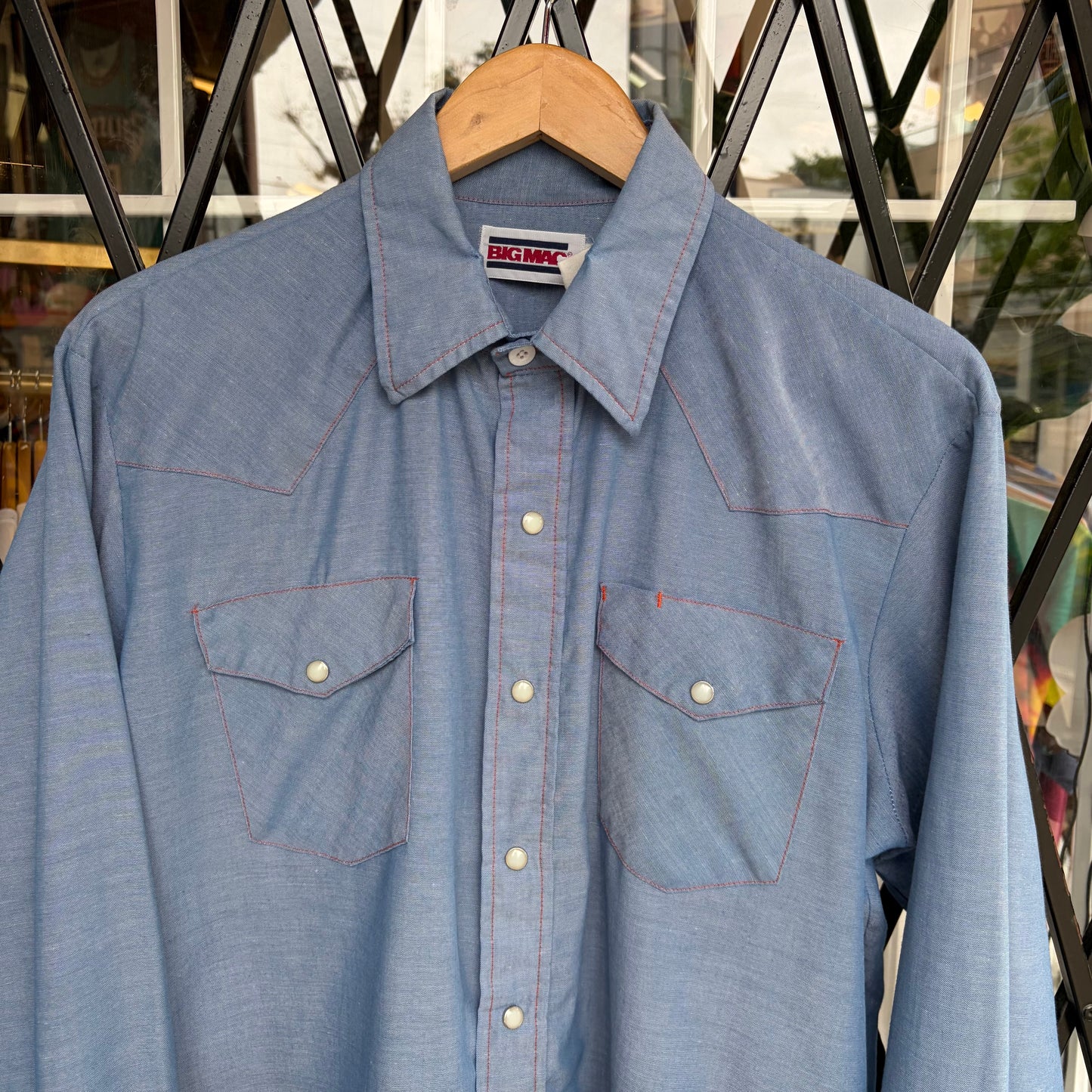 Vintage Big Mac Snap Button Shirt - Size XL