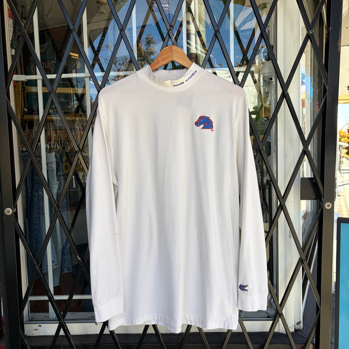Vintage Boise State Mock Neck Long Sleeve - Size XL