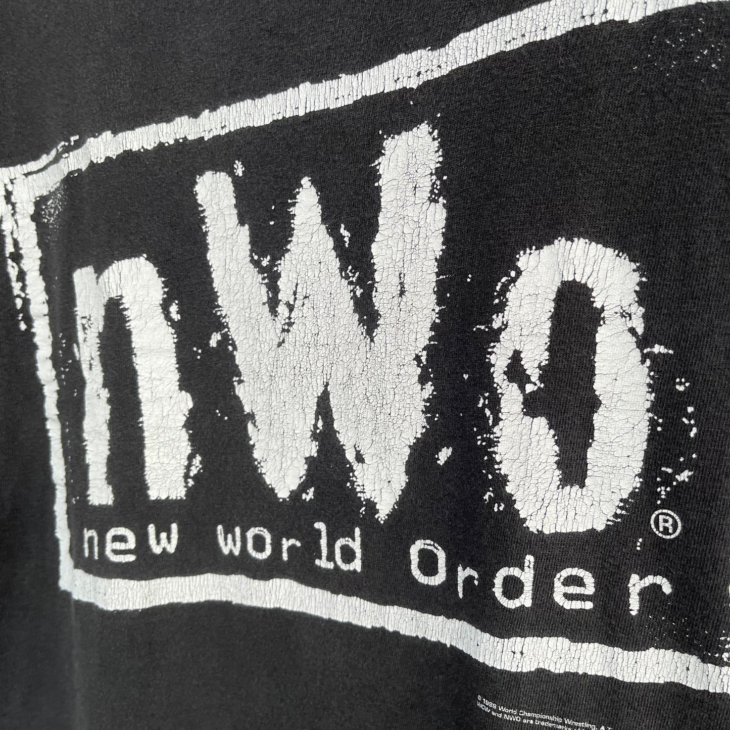 1998 WCW New World Order Wrestling Tee - Size L