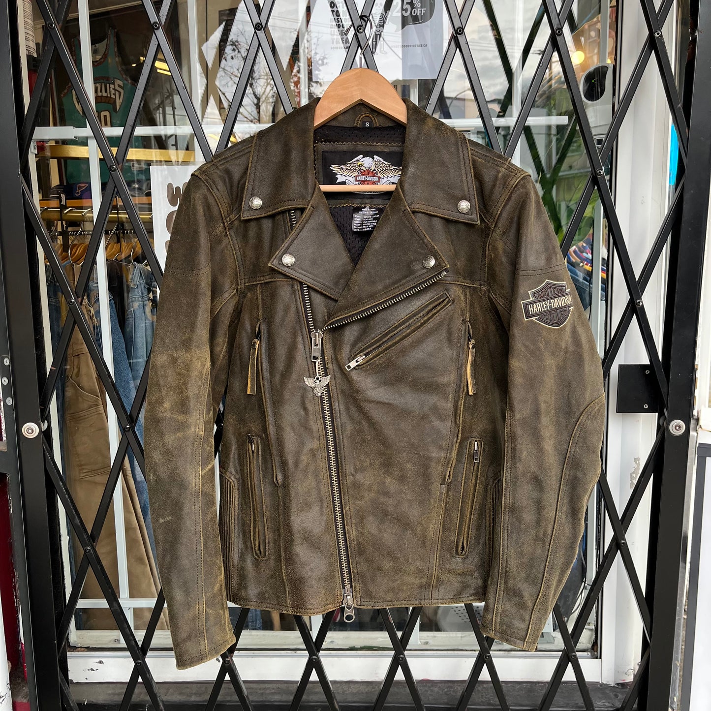 Harley Davidson Genuine Leather Jacket - Size S