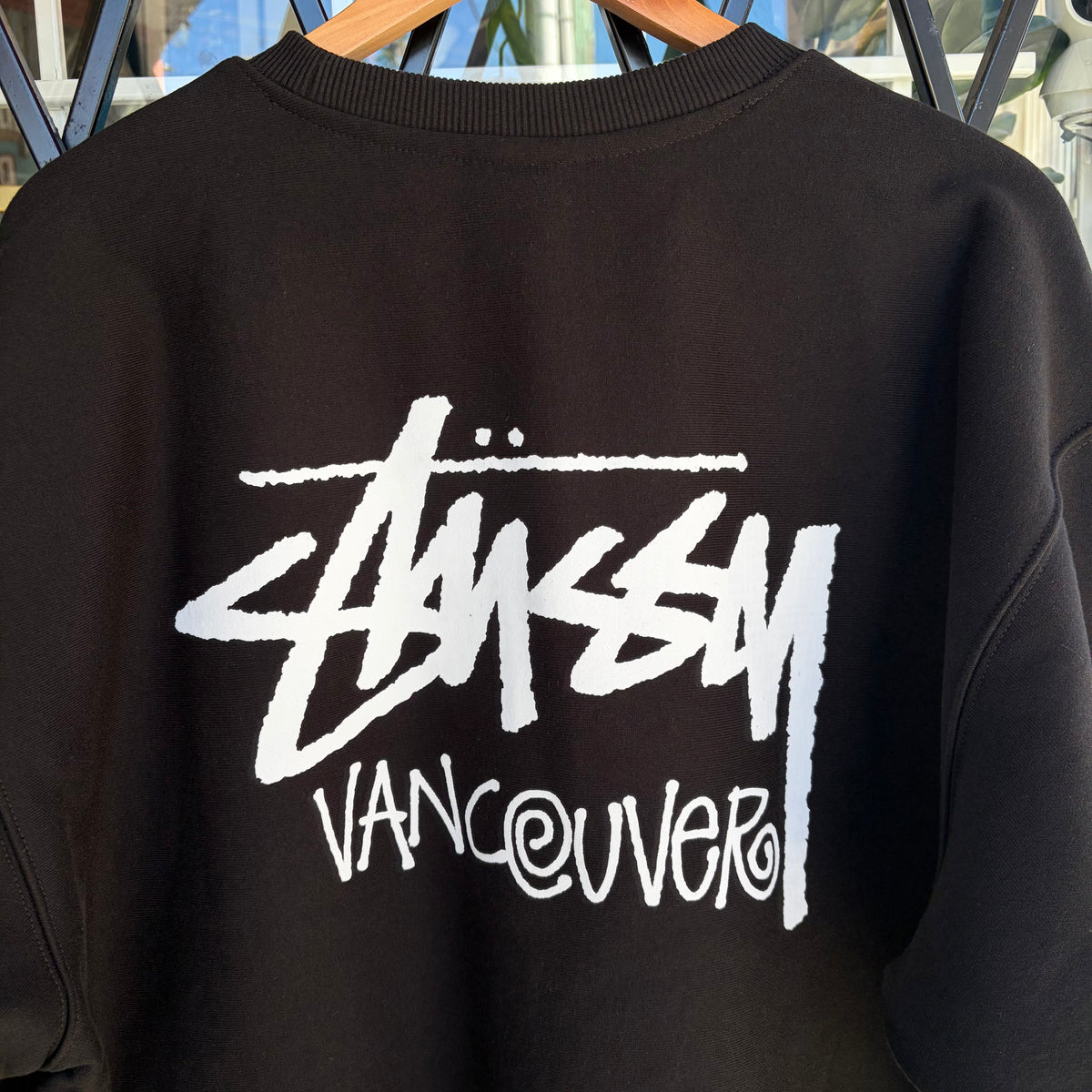 Stussy Vancouver Stock Crewneck Black - Size XL