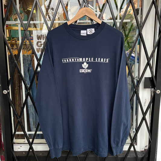 Vintage Toronto Maple Leafs Long Sleeve - Size XL