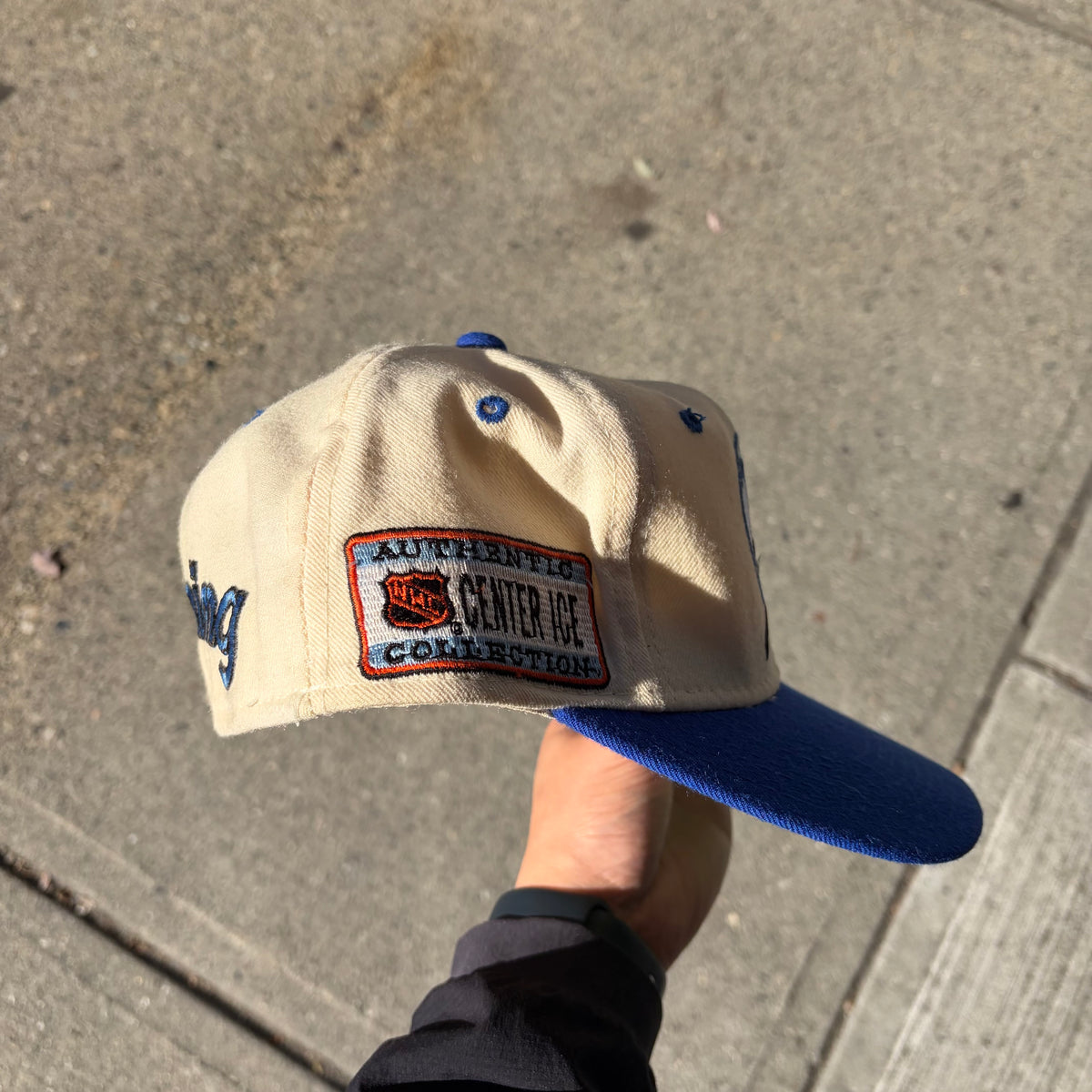 Vintage Tampa Bay Lightning Back Script Fitted Hat - Size 7 1/4