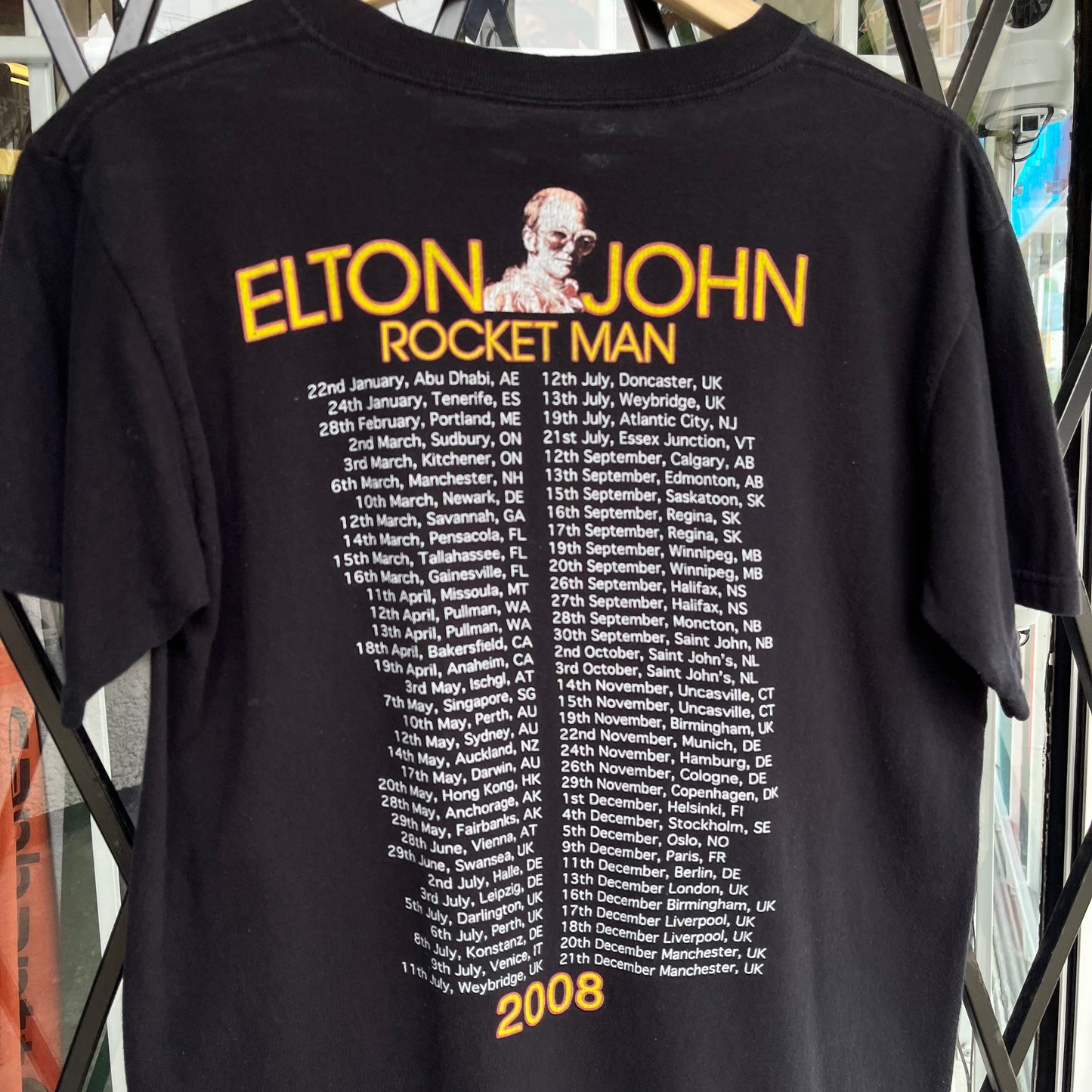 2008 Elton John Rocket Man Tour Tee - Size M