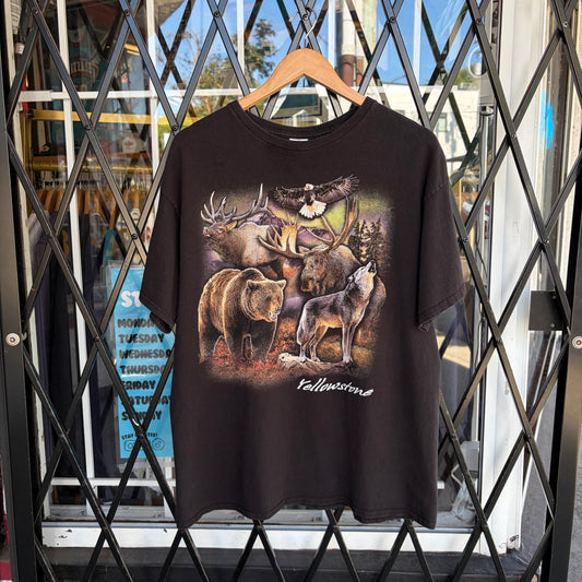 Vintage Yellowstone Nature Animal Tee - Size XL