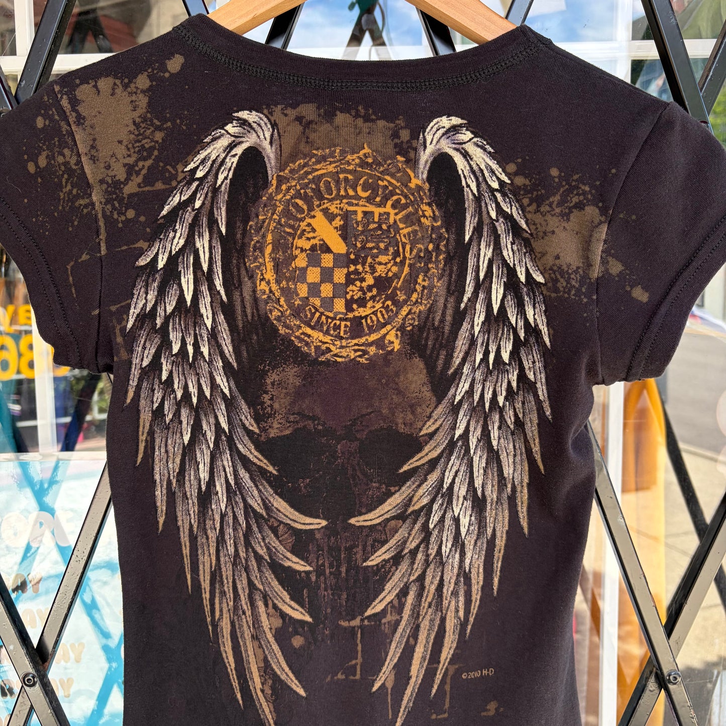 Harley Davison Wings Tee - Size Women’s S