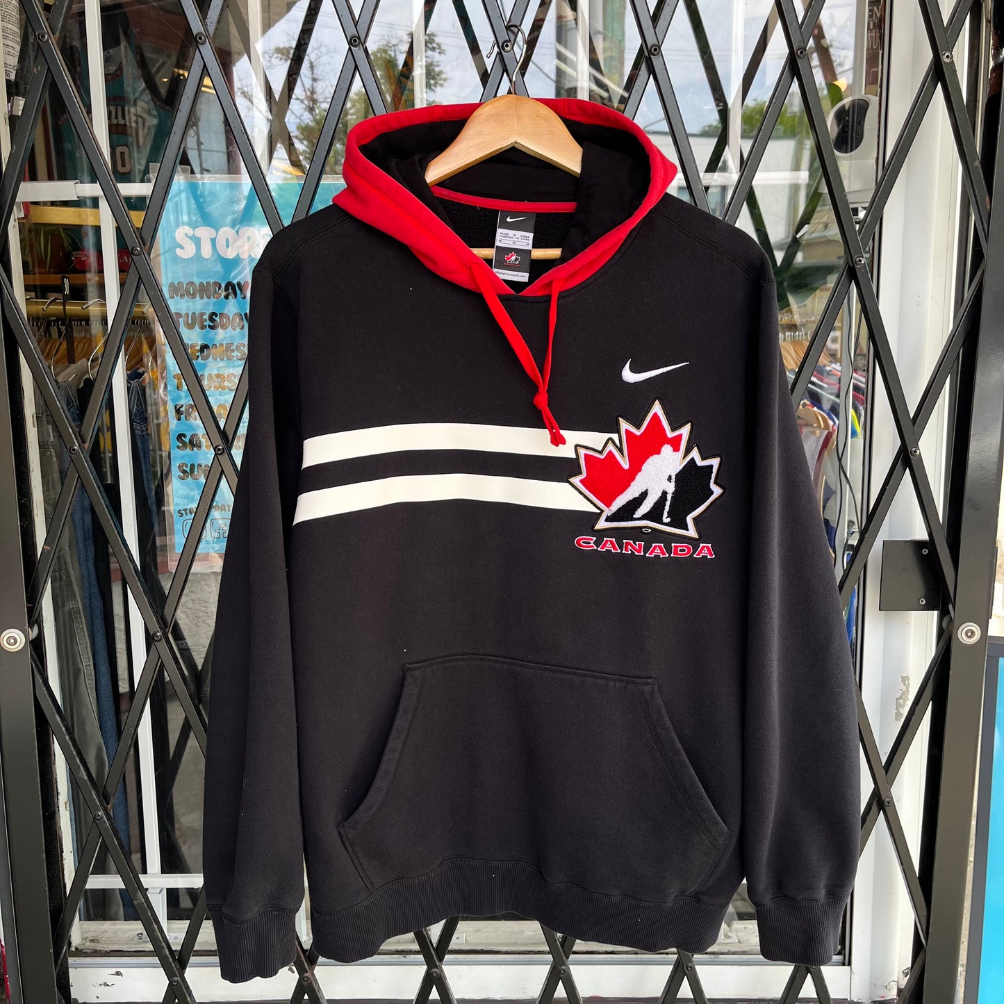 Vintage Nike Team Canada Hockey Hoodie - Size M