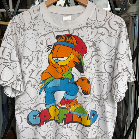 Vintage Garfield AOP Tee - Size M