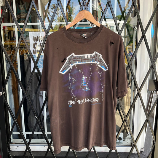 Thrashed 1994 Metallica Ride the Lighting Tee - Size XL