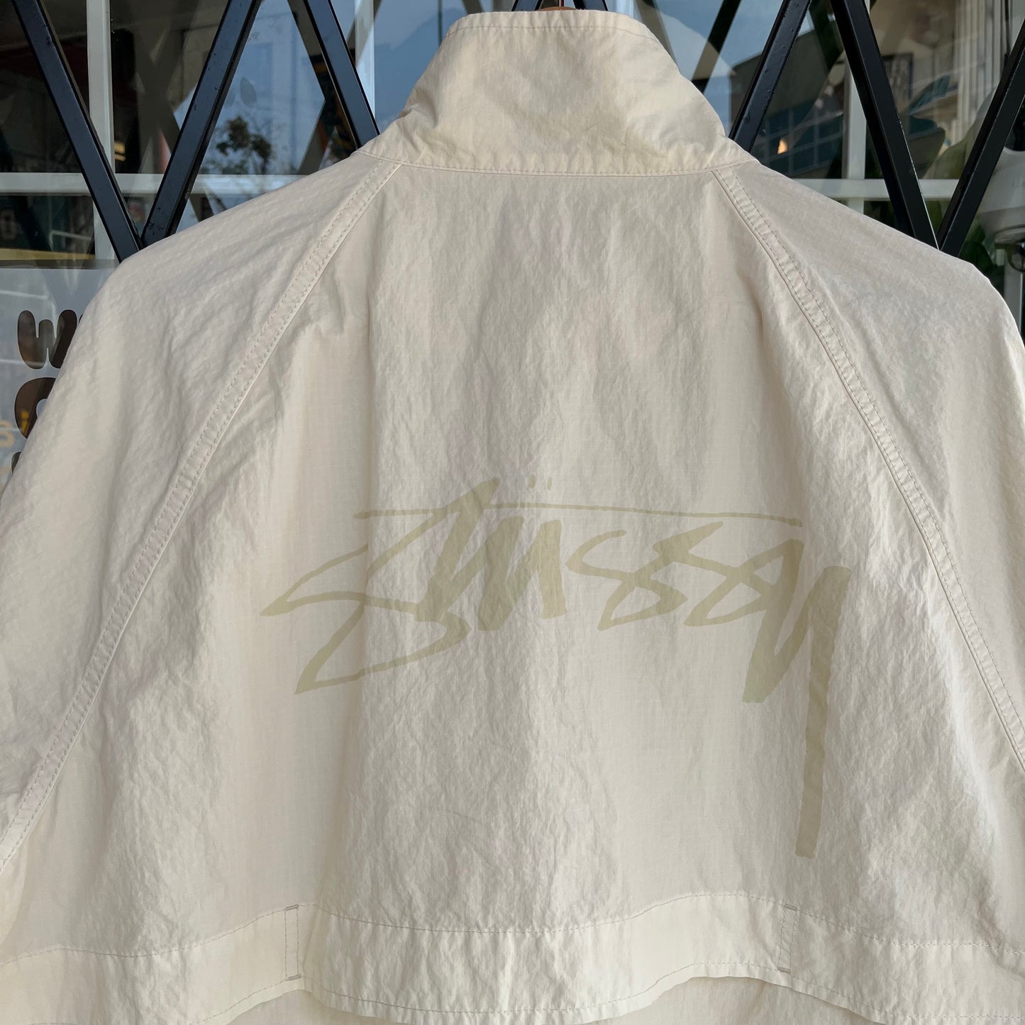 Stussy Warm Up Jacket Bone - Size L