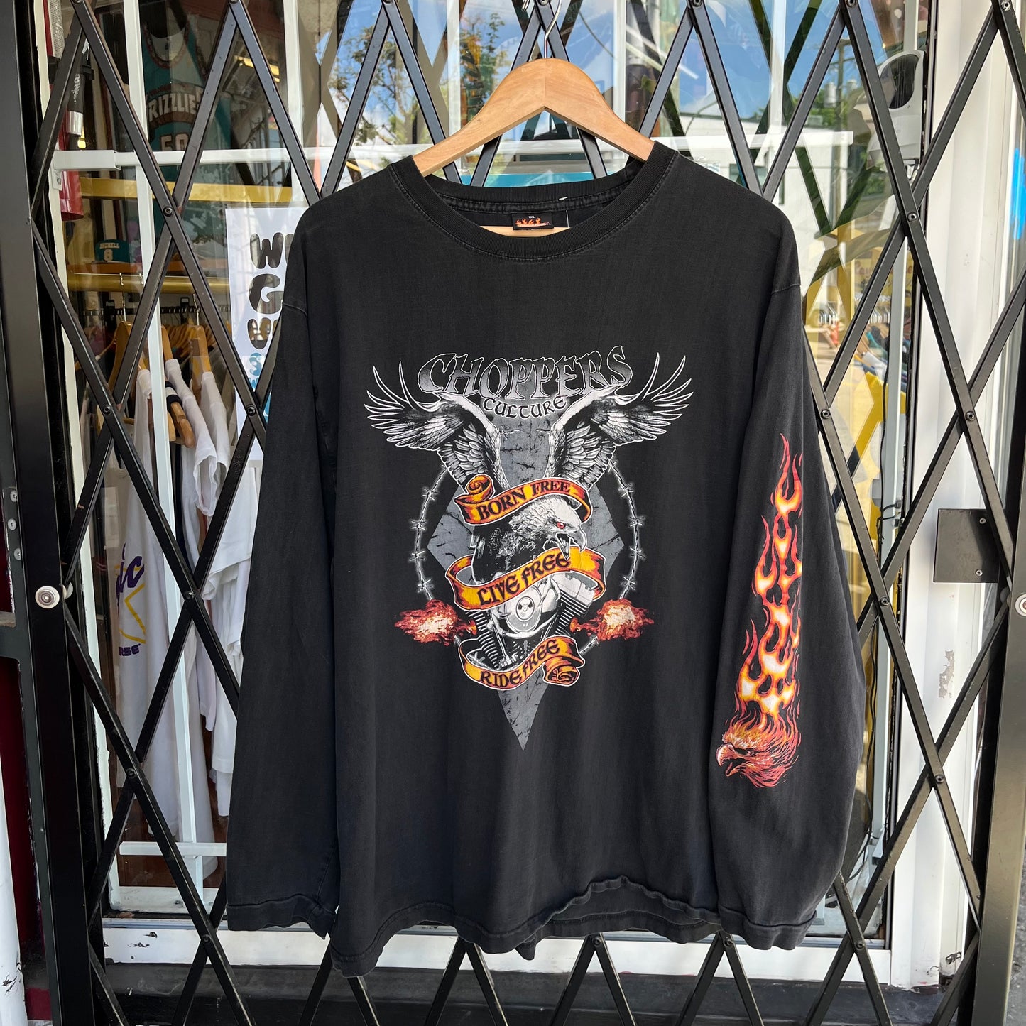 Y2K Motorcycle Long Sleeve - Size XL