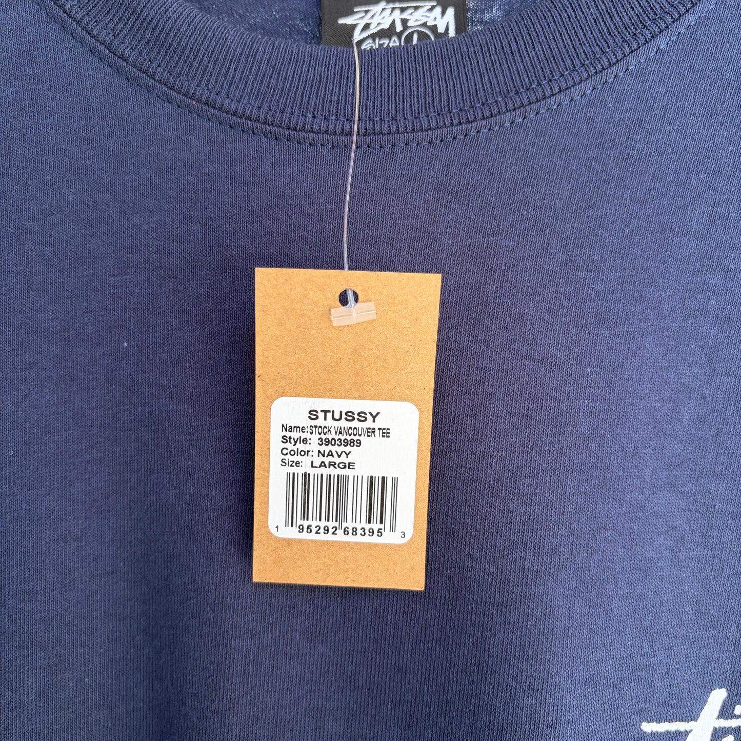 Stussy Vancouver Stock Tee Navy - Size L