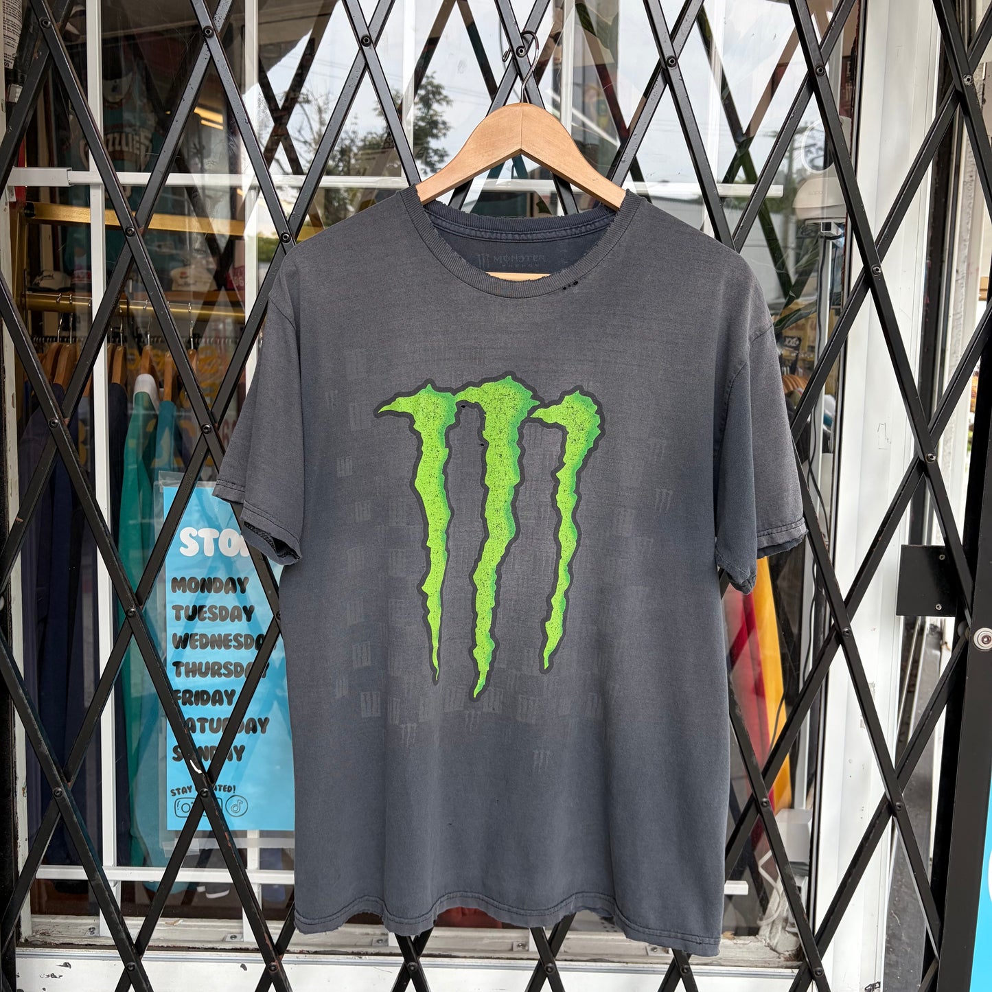 Y2K Monster Energy Tee - Size L