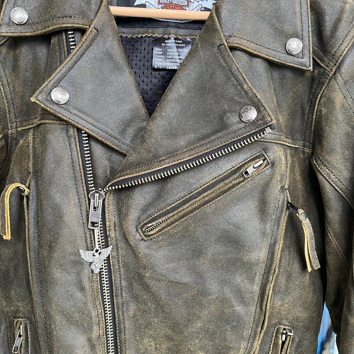 Harley Davidson Genuine Leather Jacket - Size S