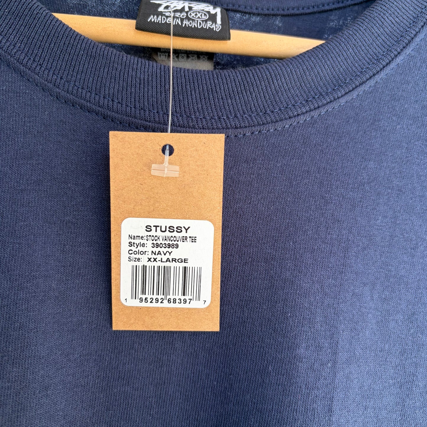 Stussy Vancouver Stock Tee Navy - Size XXL