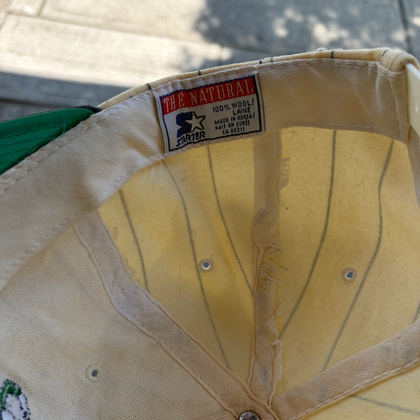 Vintage Starter Notre Dame Pinstripe SnapBack