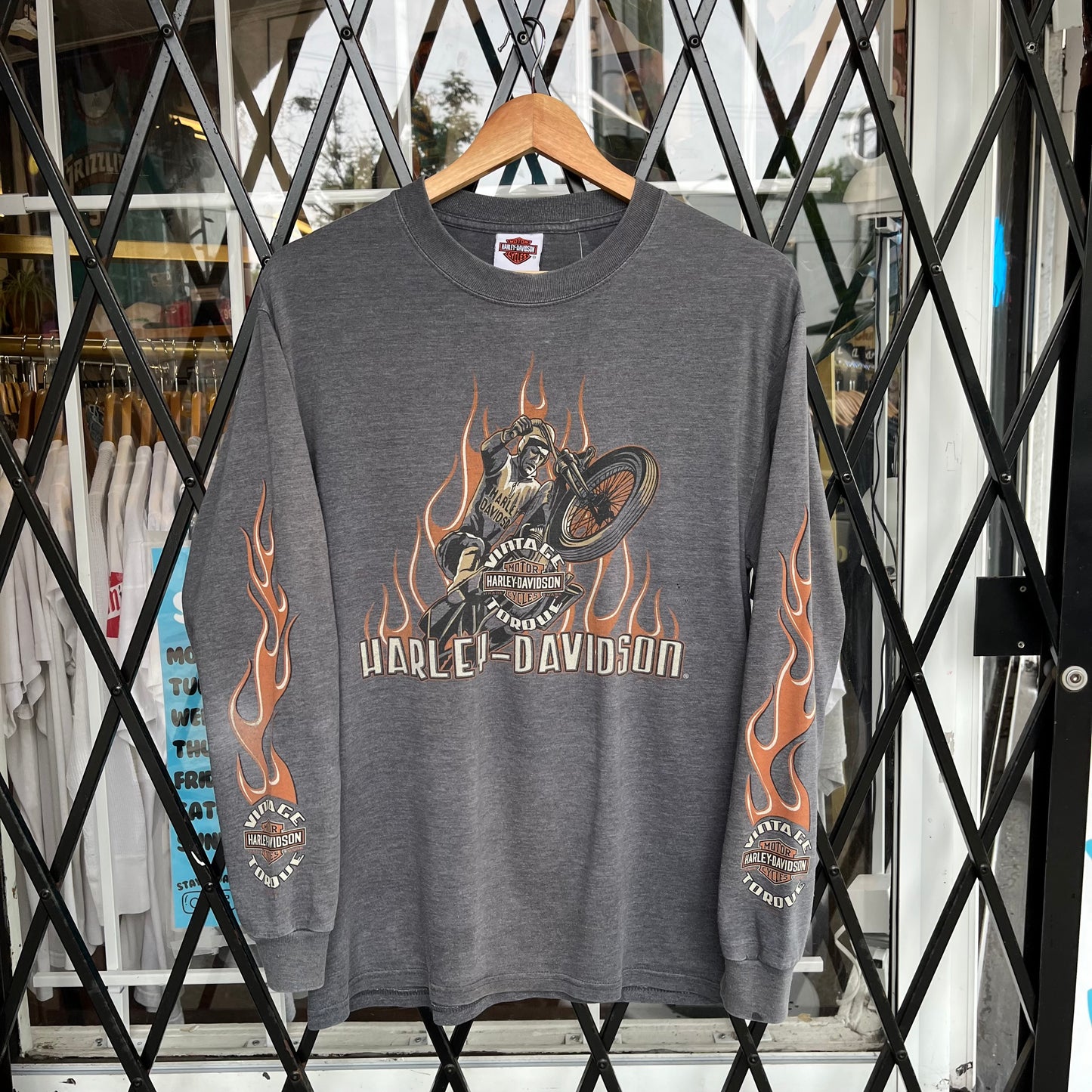 Harley Davidson Lethbridge Flames Long Sleeve - Size M