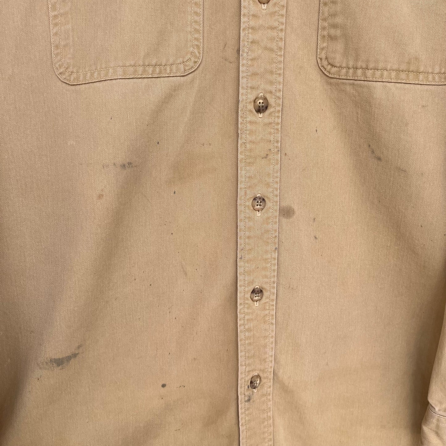 Carhartt Khaki Button Up Shirt - Size XL