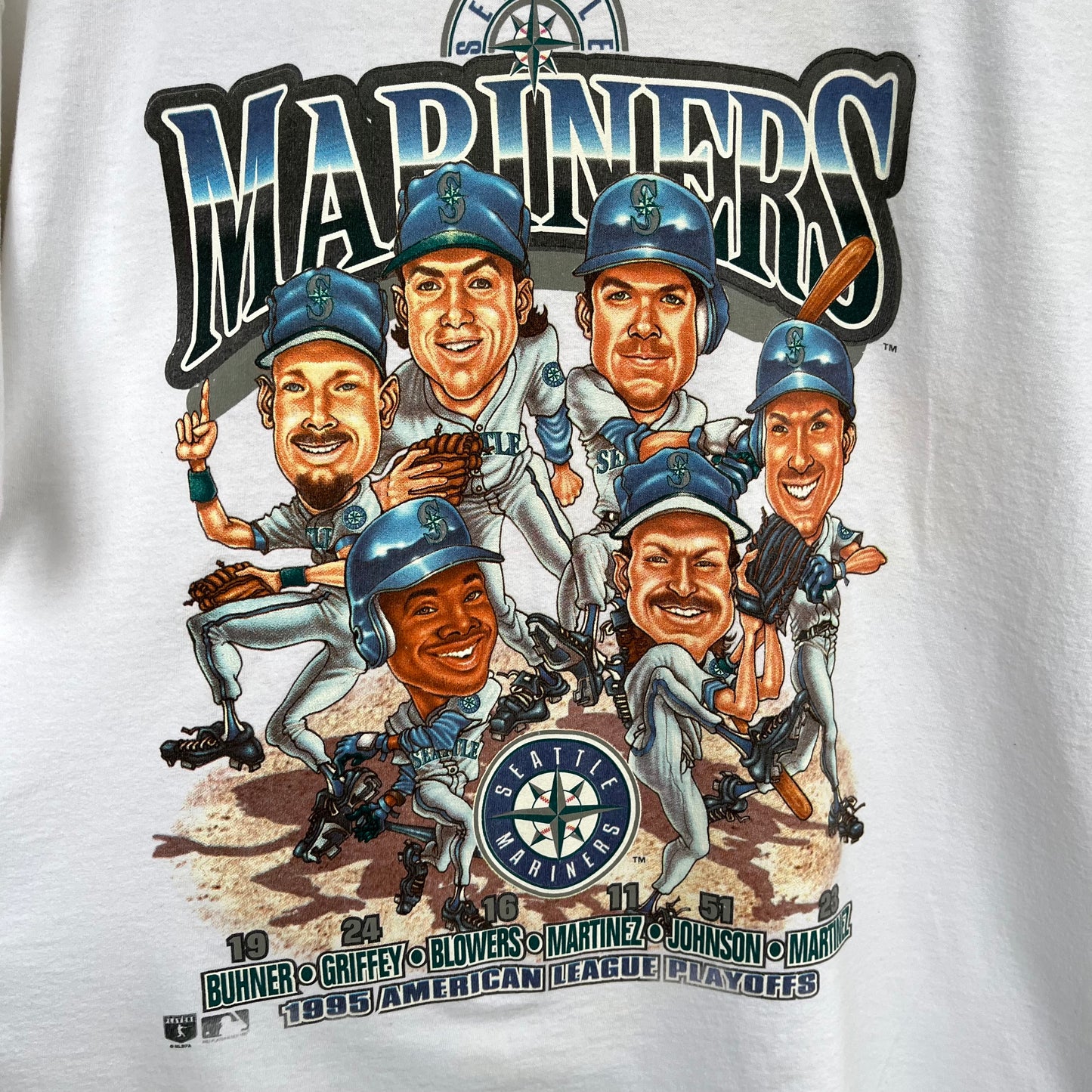 1995 Salem Seattle Mariners Bobble Head Tee - Size XXL