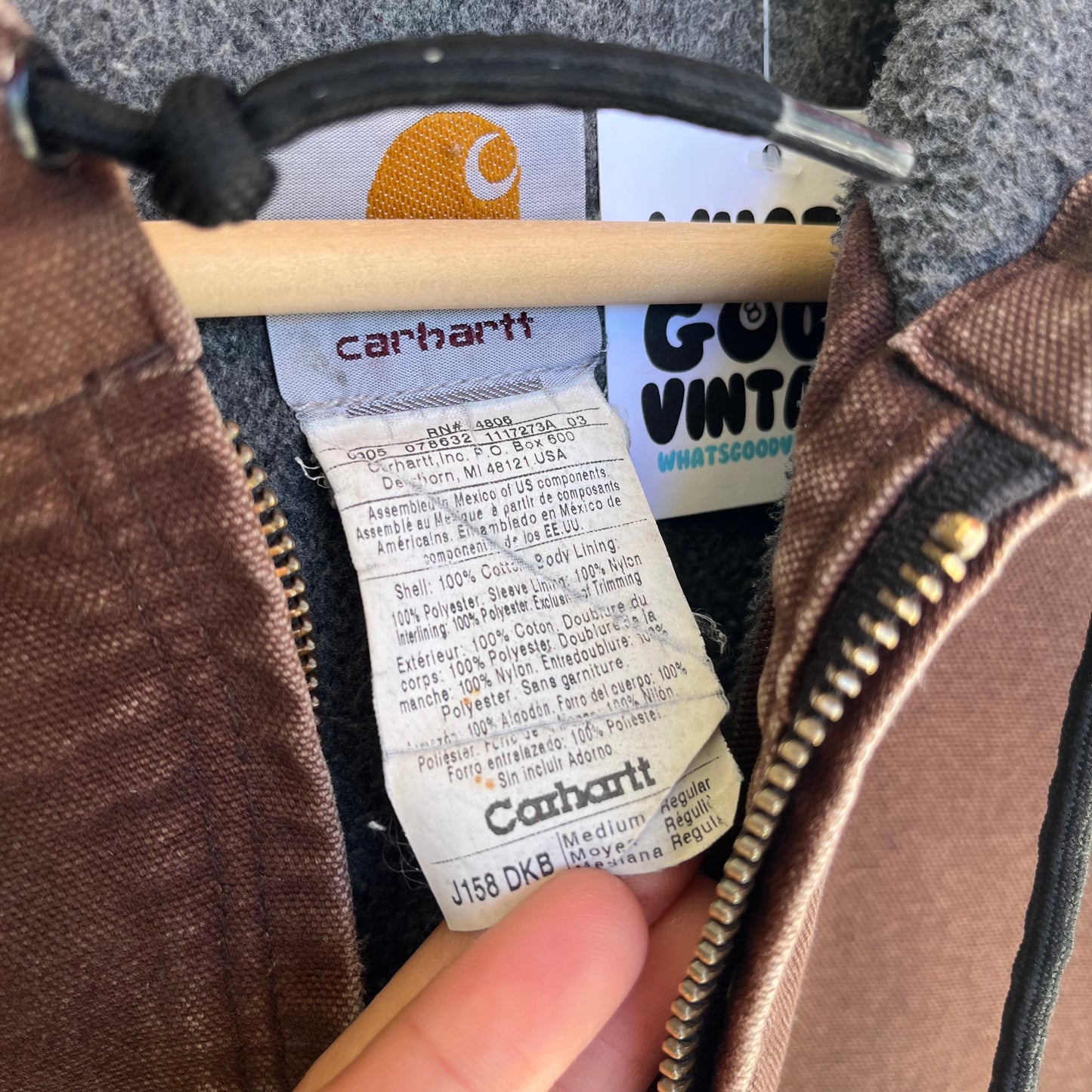 Carhartt Fleece Lined Jacket - Size M