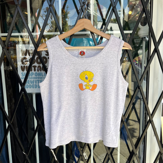 1997 Looney Tunes Tweety Bird Tank Top - Size Womens L