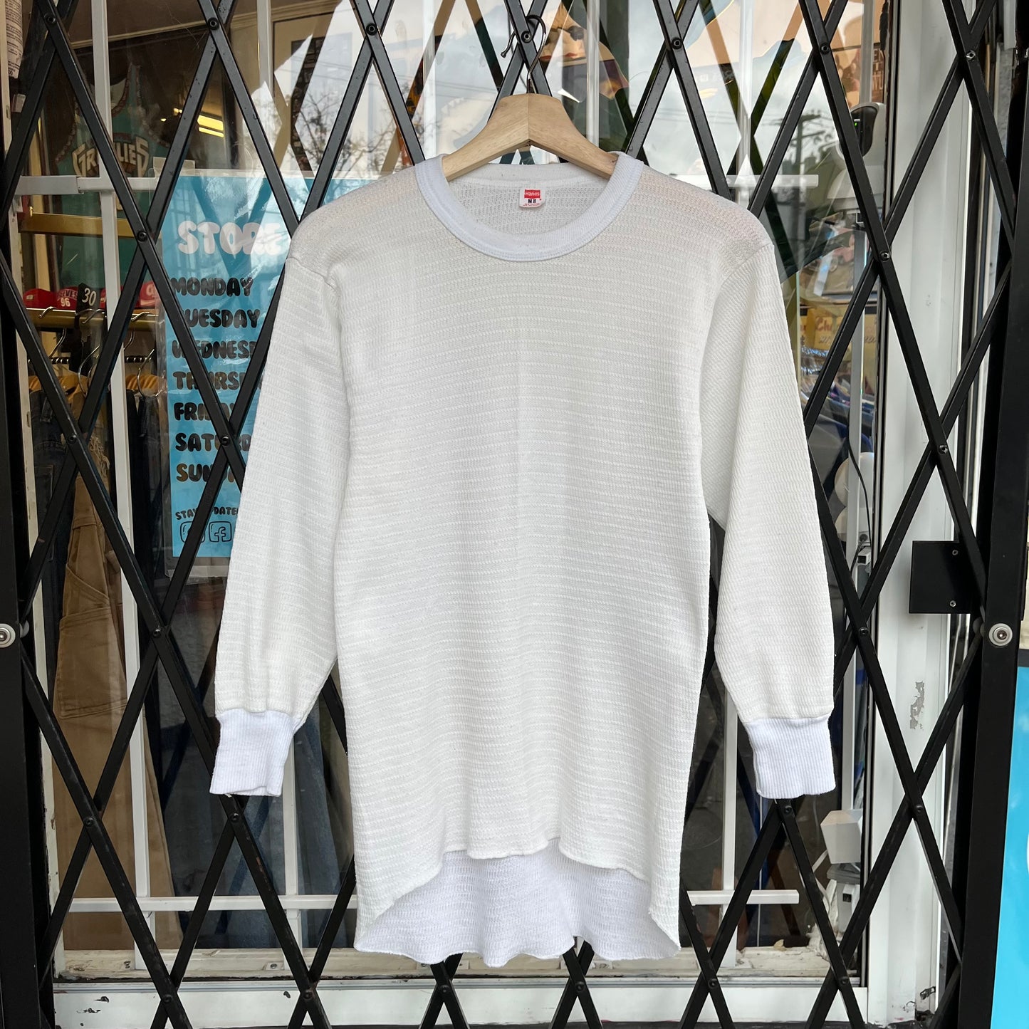 1970’s Hanes Thermal Waffle Long Sleeve - Size M