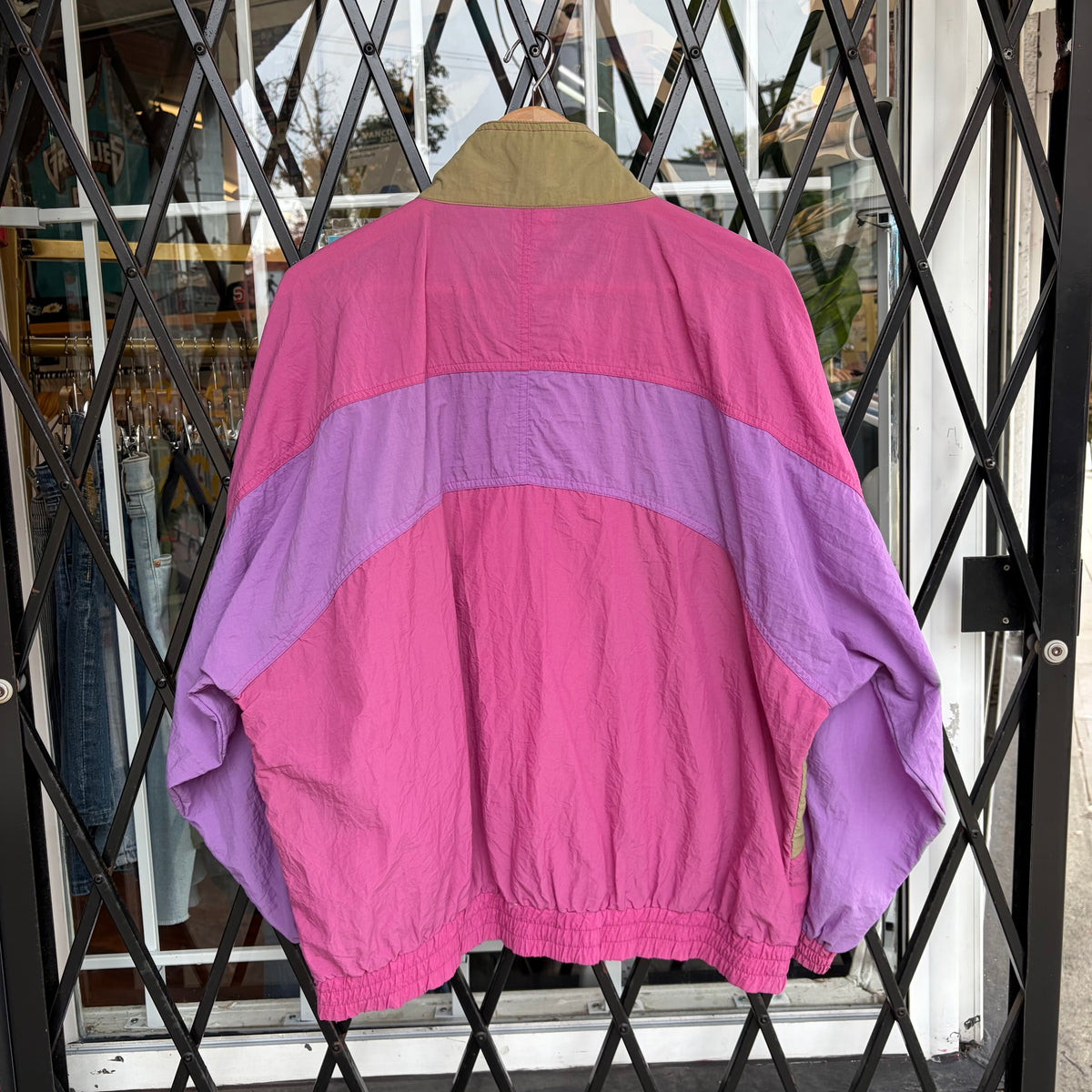 Vintage Half Zip Windbreaker - Size XL