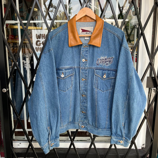 Vintage Dallas Cowboys Denim Jacket - Size XL