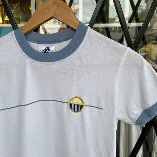 Vintage Adidas Cropped Ringer Tee - Size Womens S